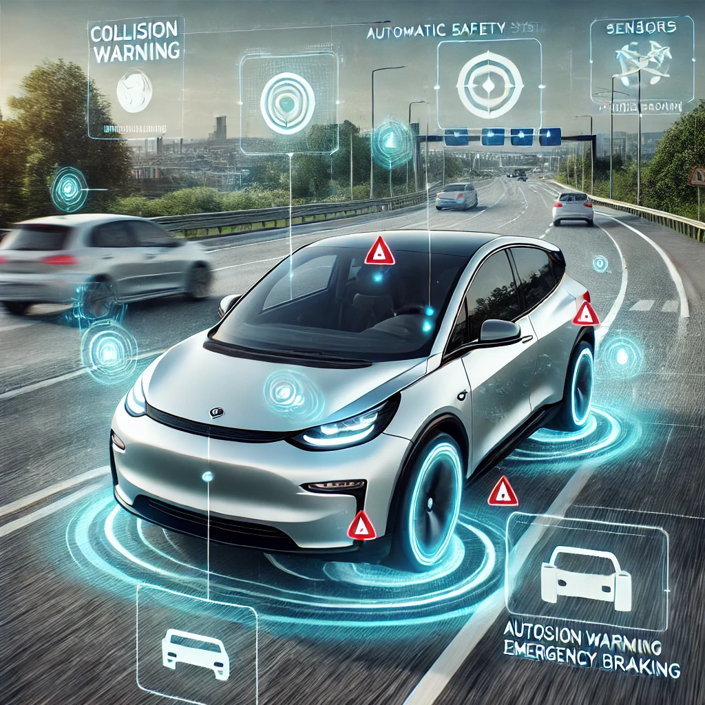 Advanced Safety Systems in Electric Vehicles Enhancing Road Safety with Collision Warnings and Automatic Braking